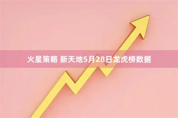 火星策略 新天地5月28日龙虎榜数据