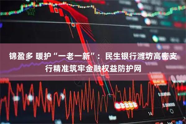 锦盈多 暖护“一老一新”：民生银行潍坊高密支行精准筑牢金融权益防护网