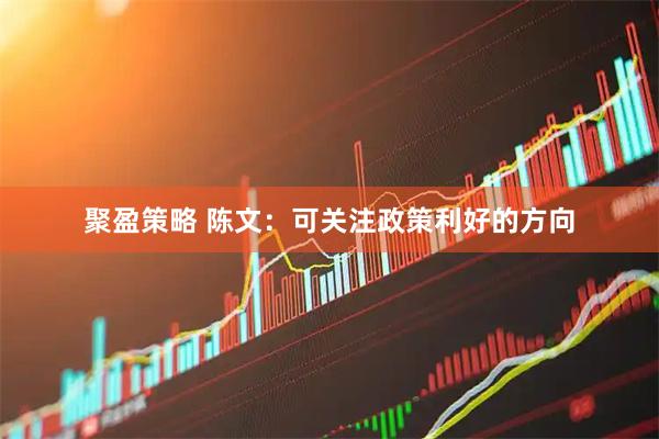 聚盈策略 陈文：可关注政策利好的方向