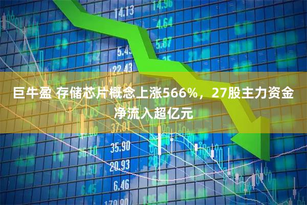 巨牛盈 存储芯片概念上涨566%，27股主力资金净流入超亿元